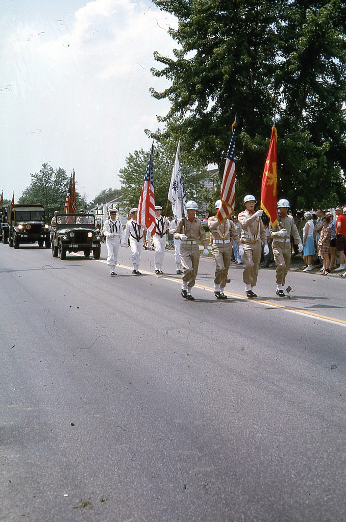 Maple Heights July 4th parade on Libby road, 1965.