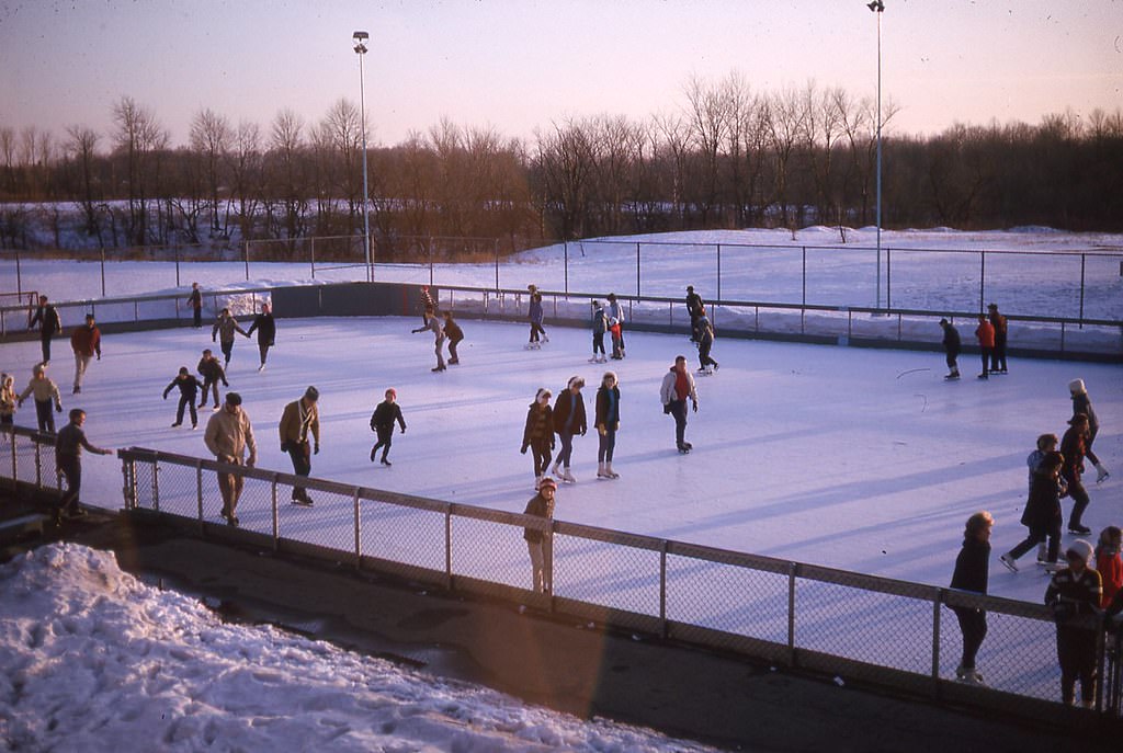 Maple Heights ice rink, 1964.