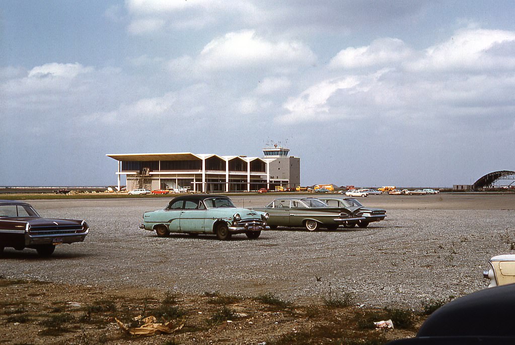 Burke lakefront airport in Cleveland, Ohio, 1962.