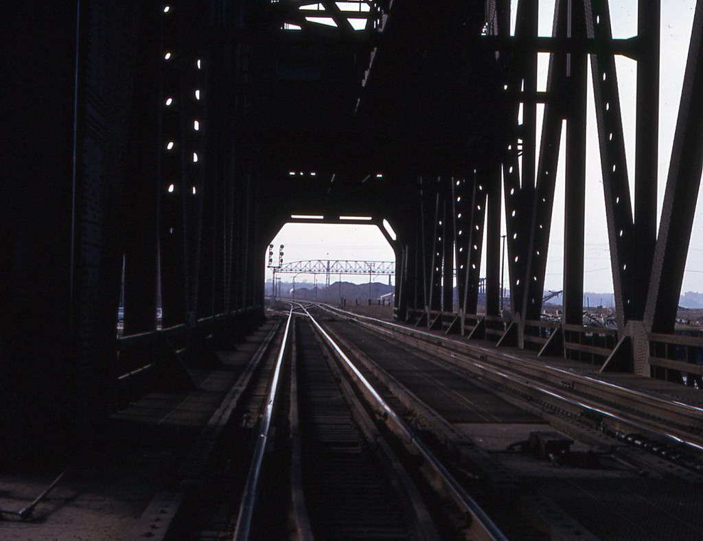 Railroad bridge to Whiskey Island.