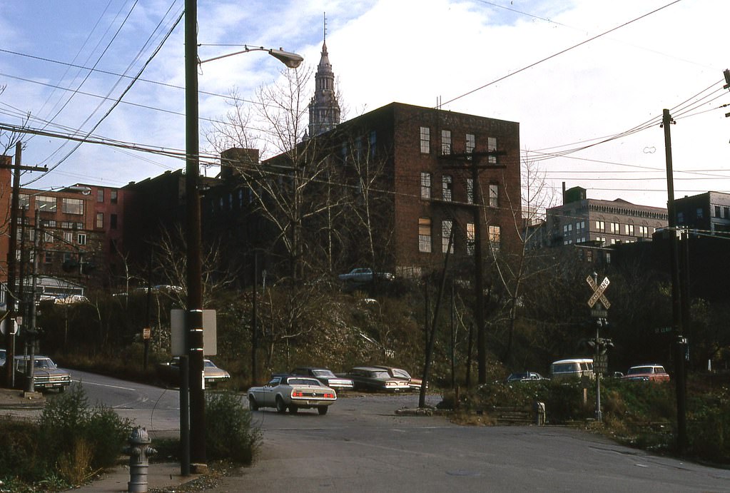 Standard building at Ontario and St. Clair in Cleveland, Ohio, 1971.