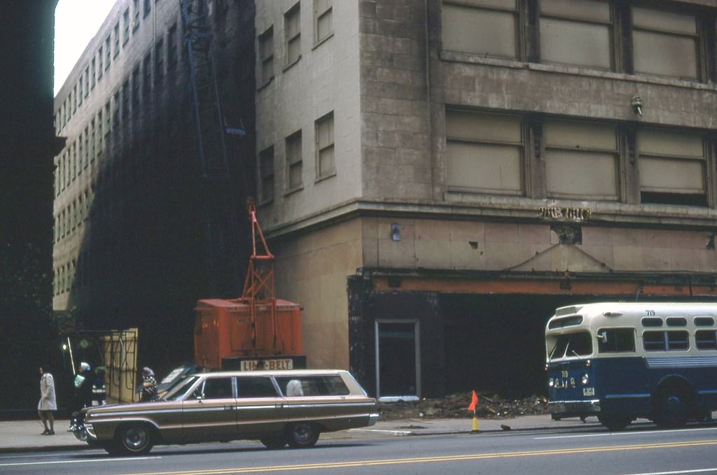 Sterling Linder Davis about to be razed, 1968.