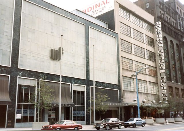 Women's Federal and Cardinal Federal on Euclid Avenue, 1982.