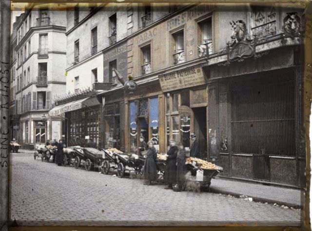 Orange Market, rue Basfroi by Leon Auguste