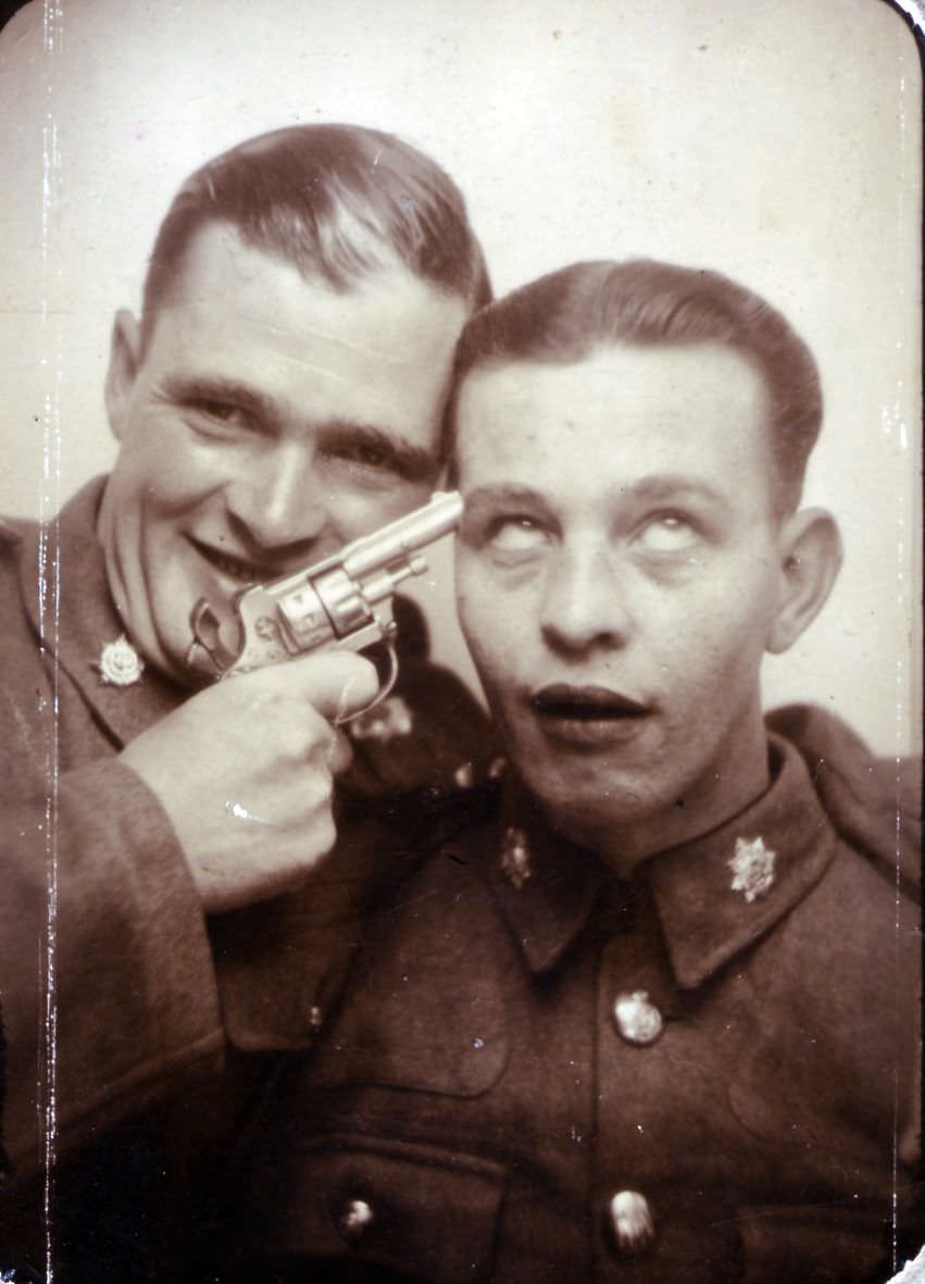 Laughter in the Shadow of War: The Funny Photobooth Portraits of WWII Soldiers on Leave in Cairo, 1942