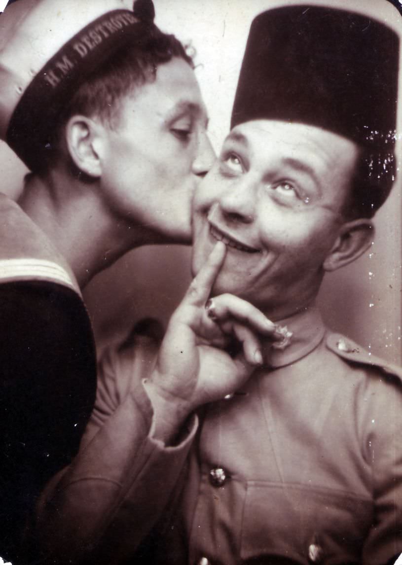 Laughter in the Shadow of War: The Funny Photobooth Portraits of WWII Soldiers on Leave in Cairo, 1942