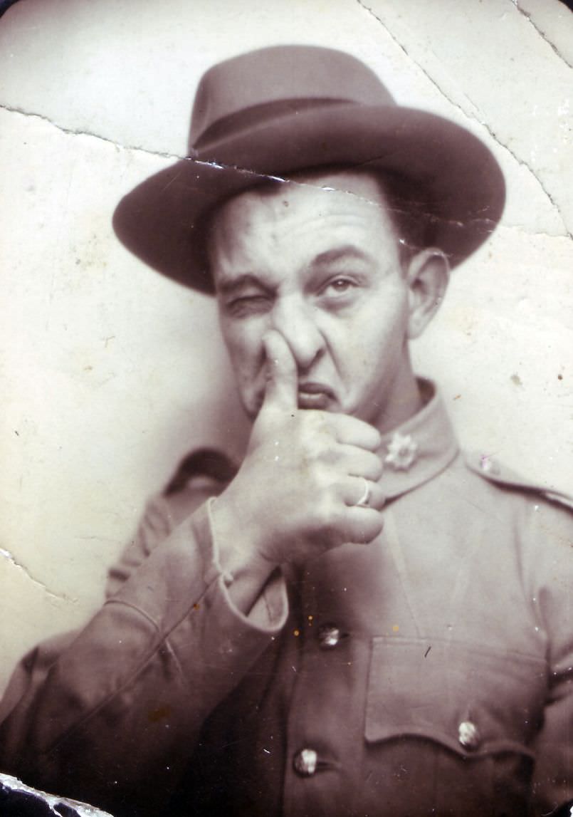 Laughter in the Shadow of War: The Funny Photobooth Portraits of WWII Soldiers on Leave in Cairo, 1942