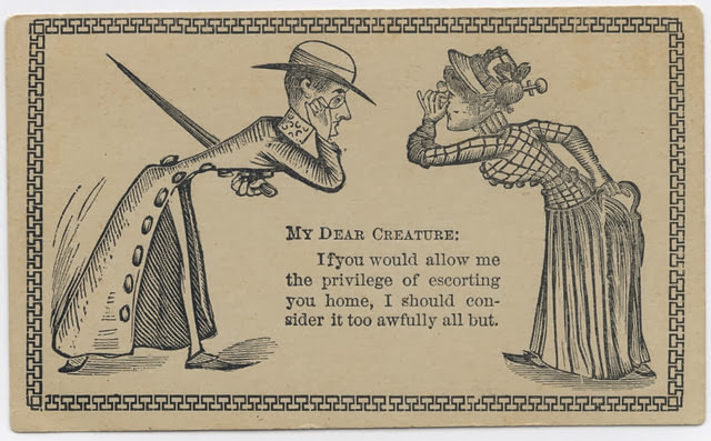 The Art of Breaking the Ice in the 19th Century: A Deep Dive into Humorous Acquaintance Cards