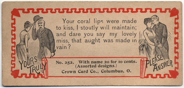 The Art of Breaking the Ice in the 19th Century: A Deep Dive into Humorous Acquaintance Cards