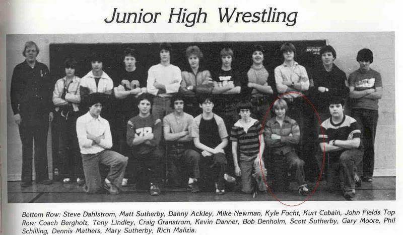Kurt Cobain In Junior High Wrestling Team
