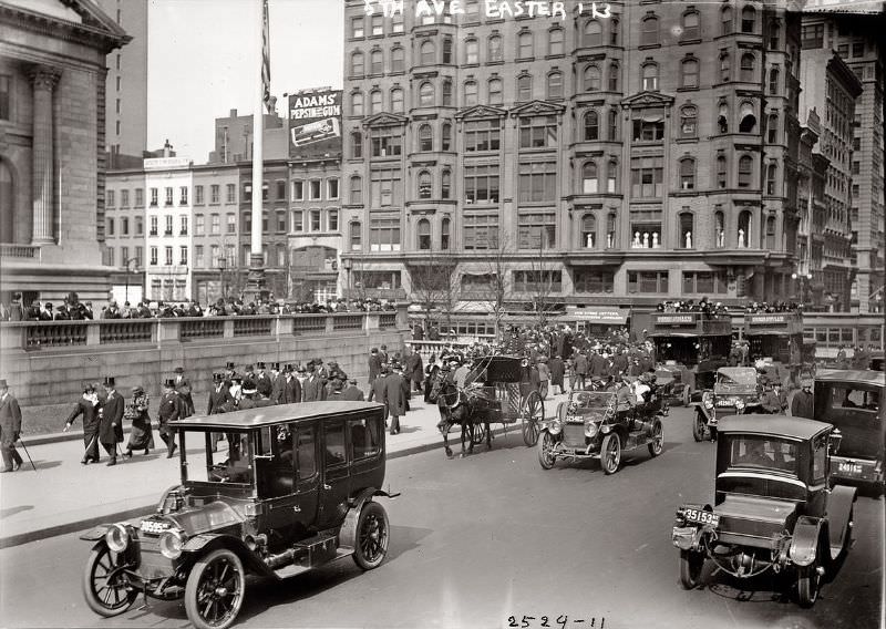 Fifth Avenue, New York, Easter, 1913.