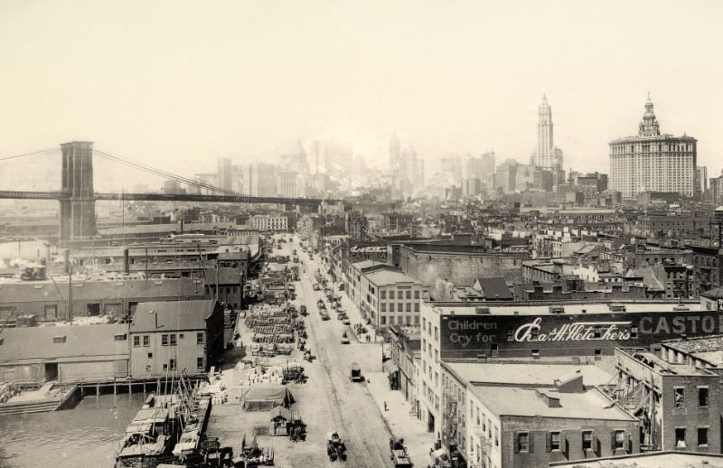 South Street, New York, 1917.