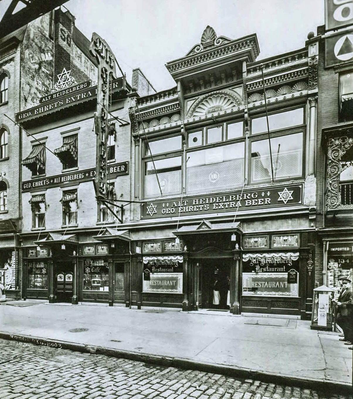 Alt Heidelberg Restaurant and Tavern, 130-132 Third Avenue, 1914.