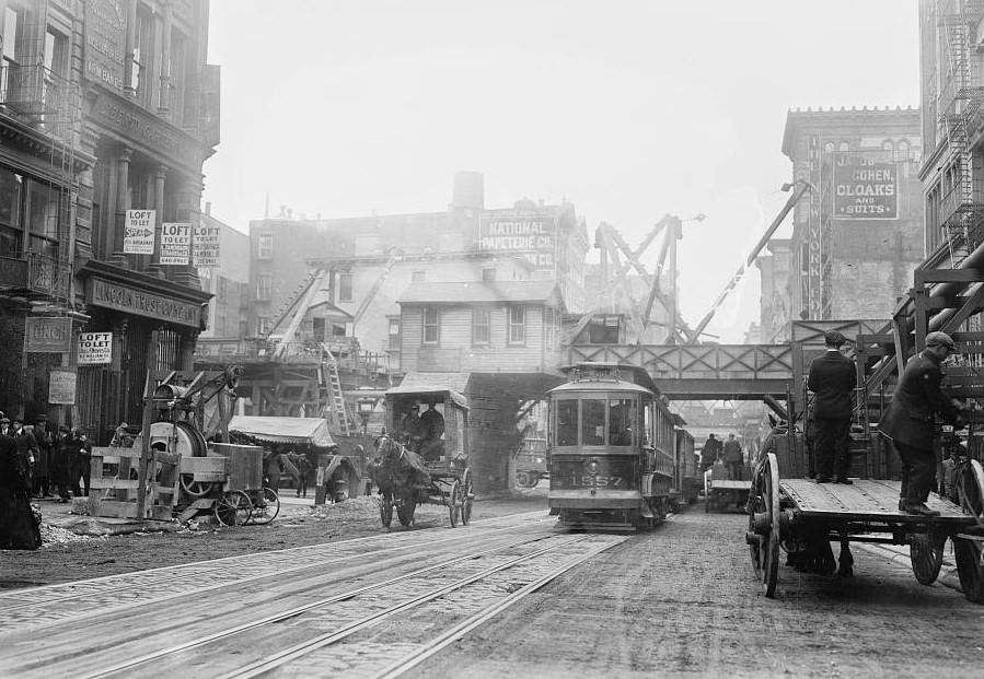 Broadway at Canal Street, New York, 1913.