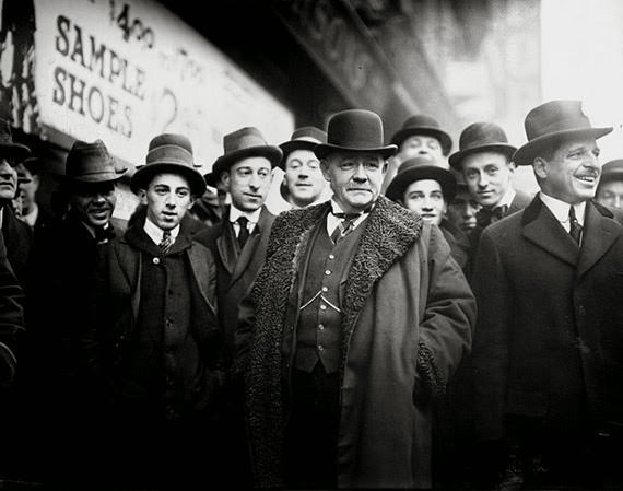Chairman McCall at the subway fire.