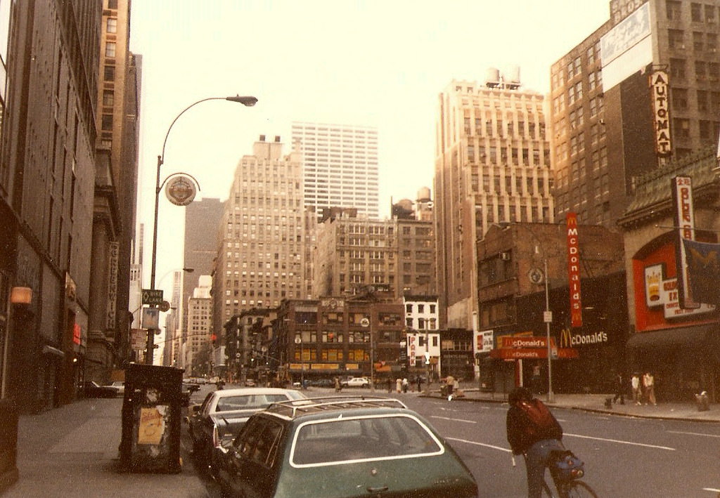 Looking north along 6th Avenue from the corner of 35th Street.