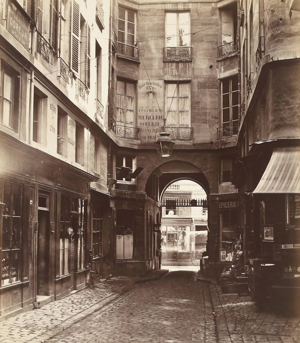 Passage Saint-Guillaume, looking toward the rue de Richelieu, 1863
