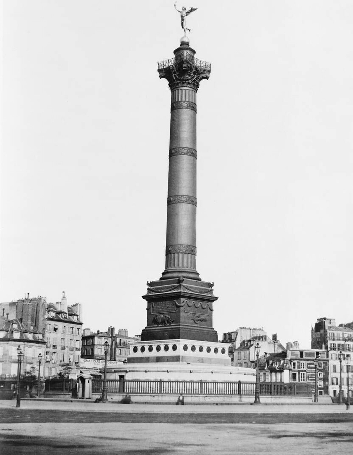 Colonne de Juillet, Paris, France, 1860s.
