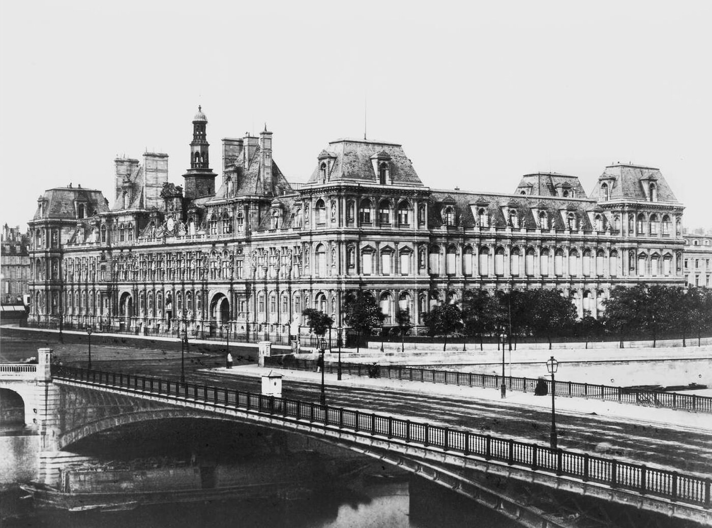 Hotel de Ville, Paris, France, 1860s.
