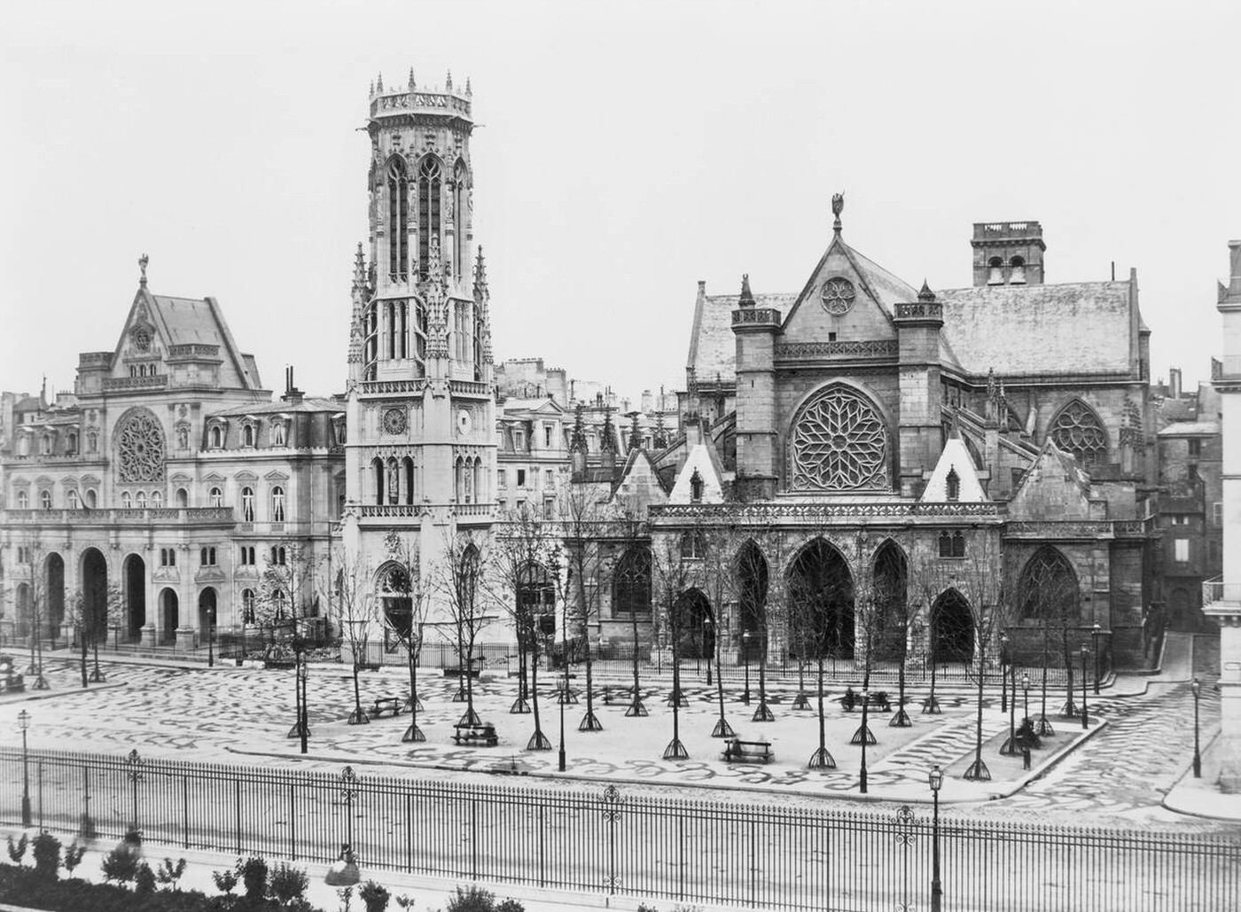 Place St. Germain l'Auxerrois, Paris, France, 1860s.