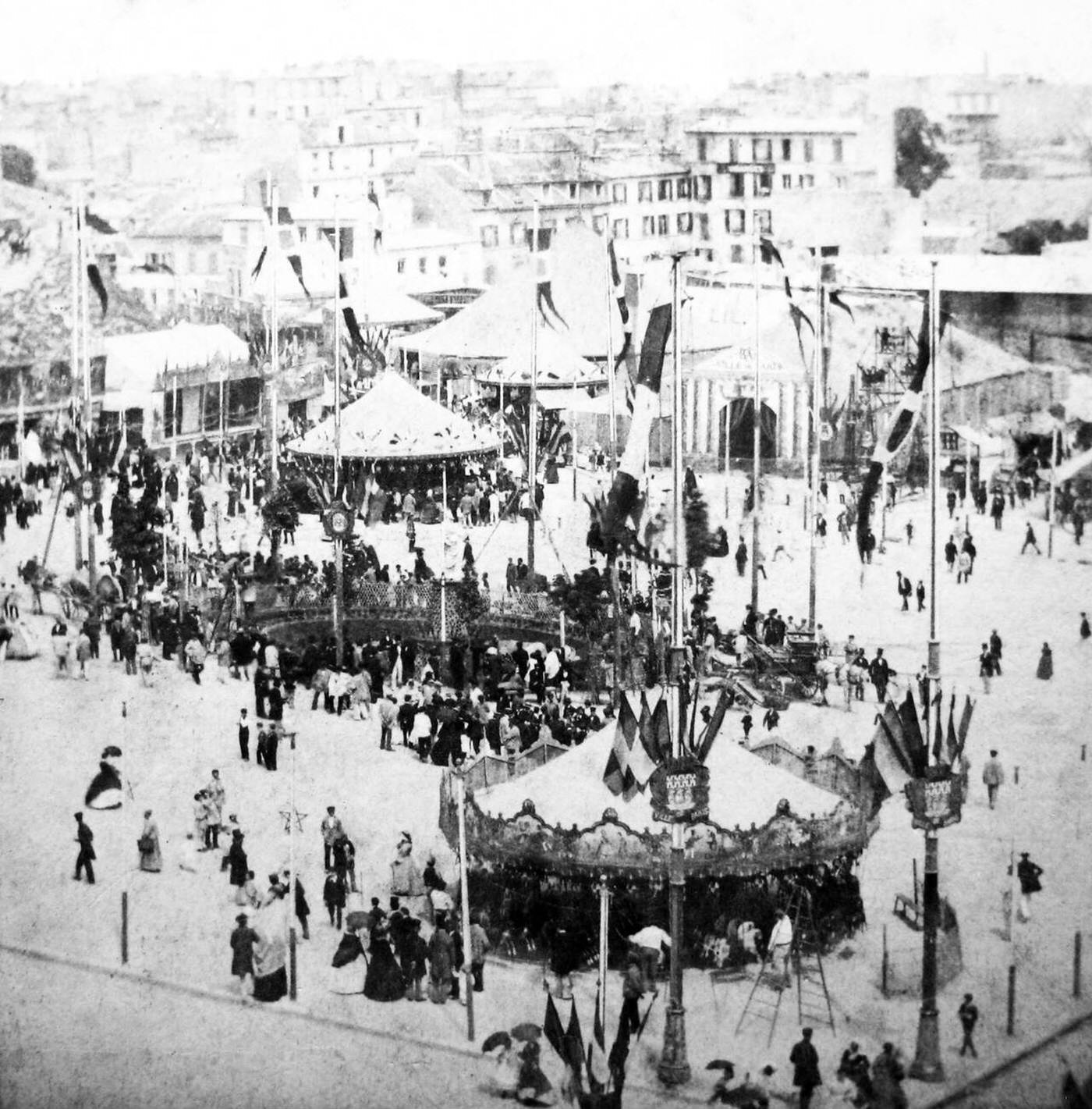 Place St Pierre, Paris, France, possibly 1860s.
