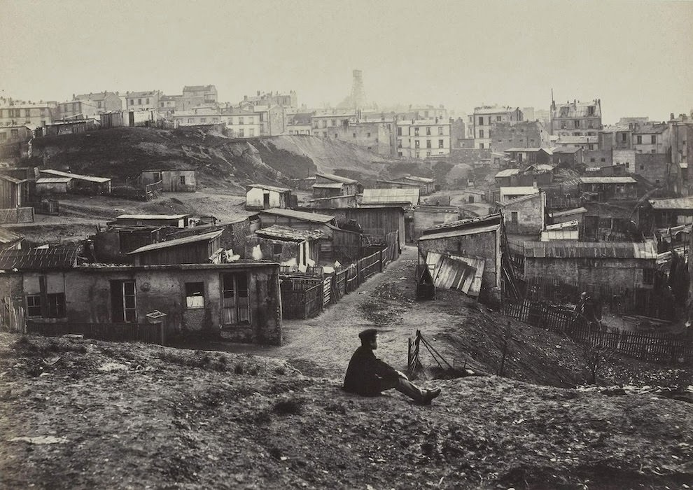 Top of the rue Champlain in the 20th Arrondissement, 1877.