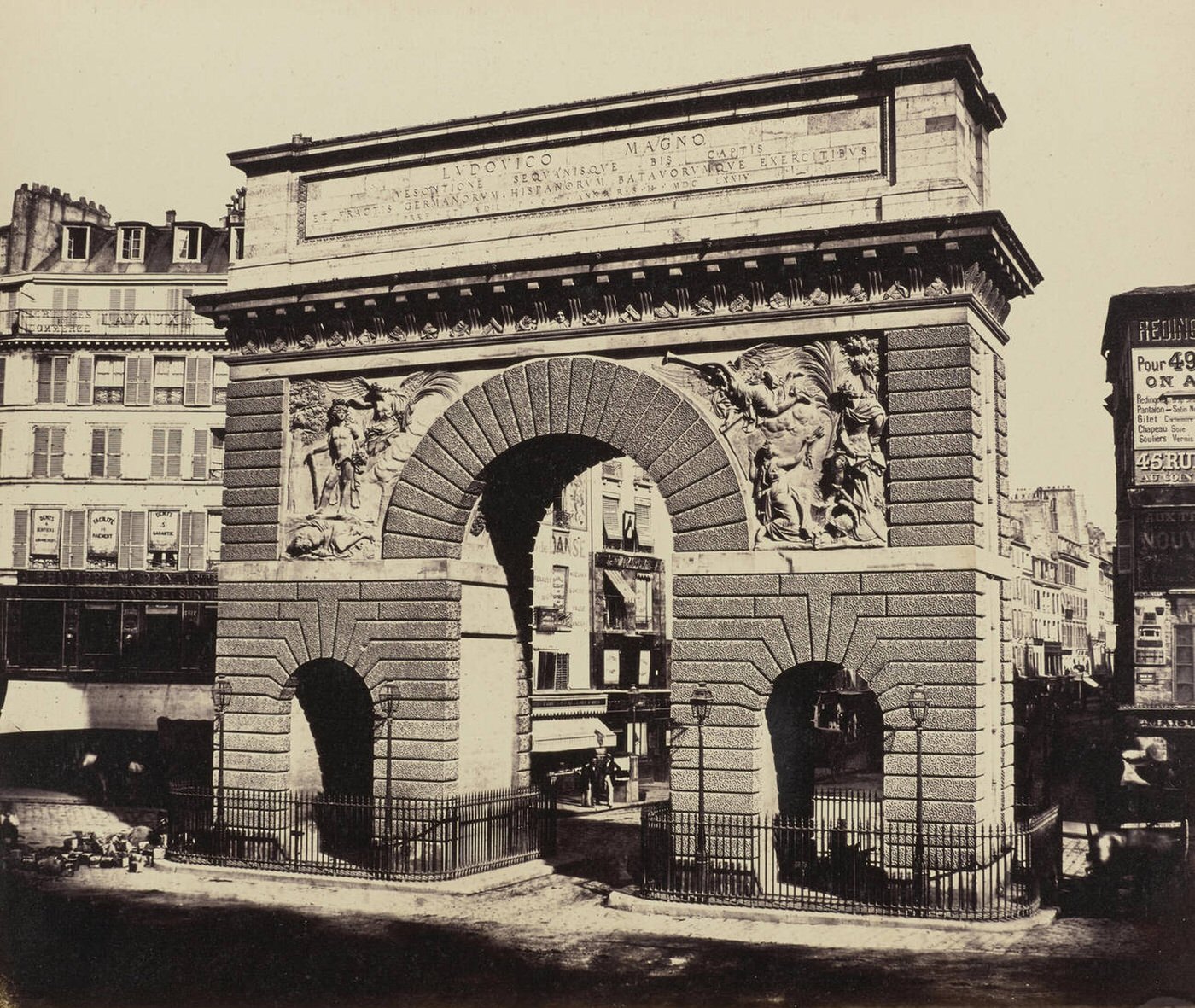 Porte St. Martin, No. 60, Paris, 1860s.