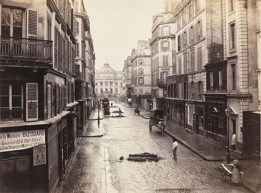 Rue de Constantine in 1866, before its demolition.