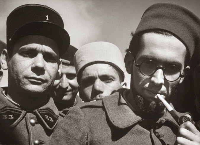 French Foreign Legion soldiers at their outpost at Homs, Syria, 1940.