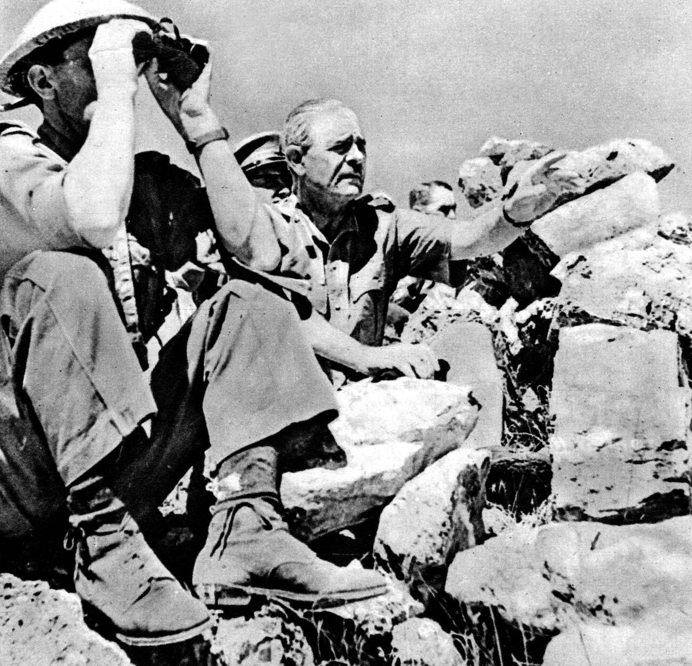 General Wavell personally directing operations in Syria, July, 1941.