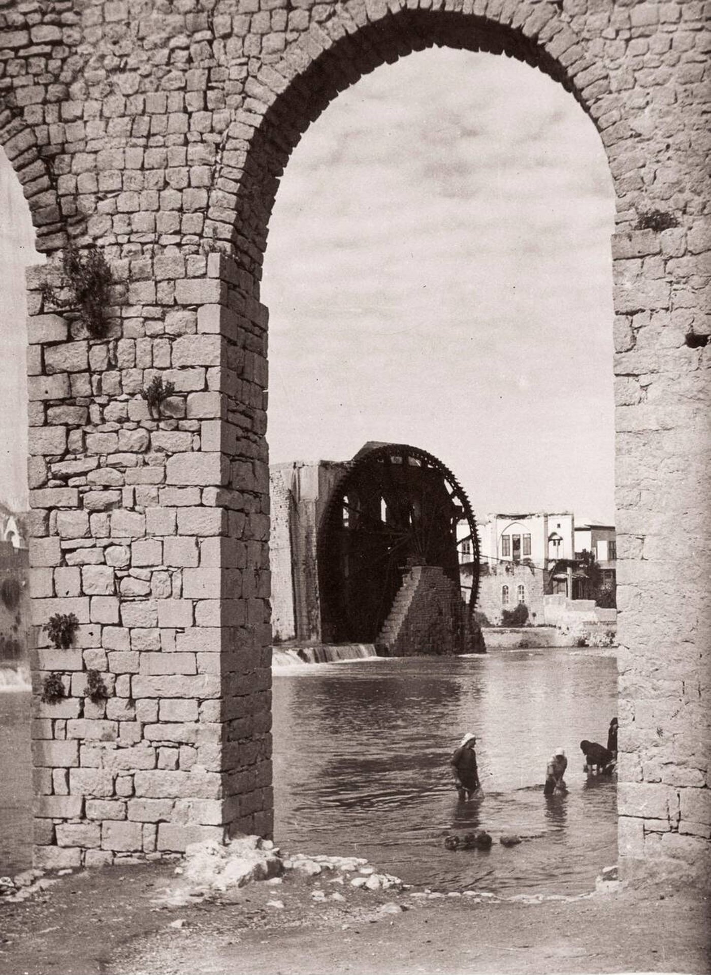 Hama on the river Orontes, Syria, 1943.