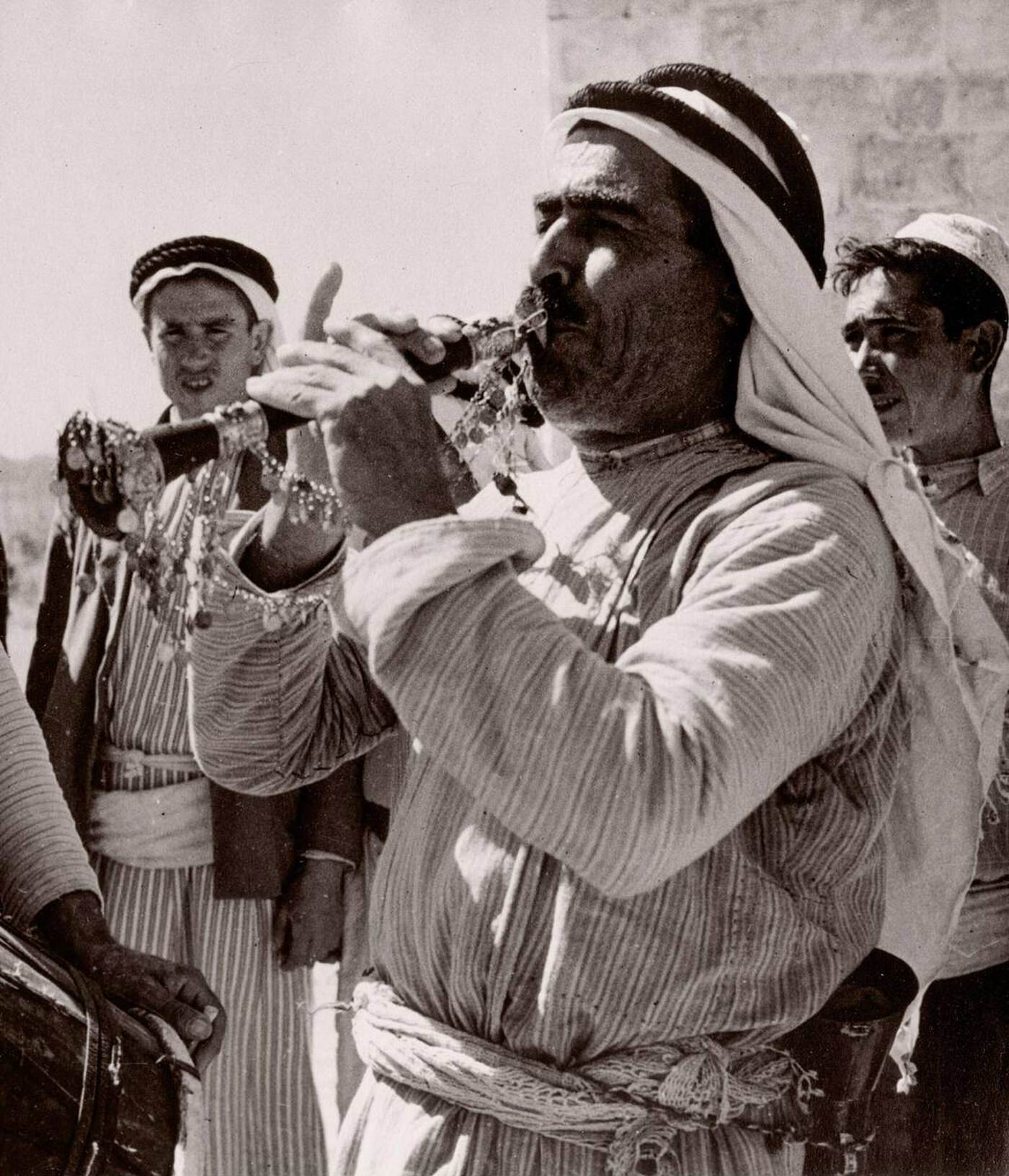 Celebrating the festival of Eid at Bobline, Syria, 1943.