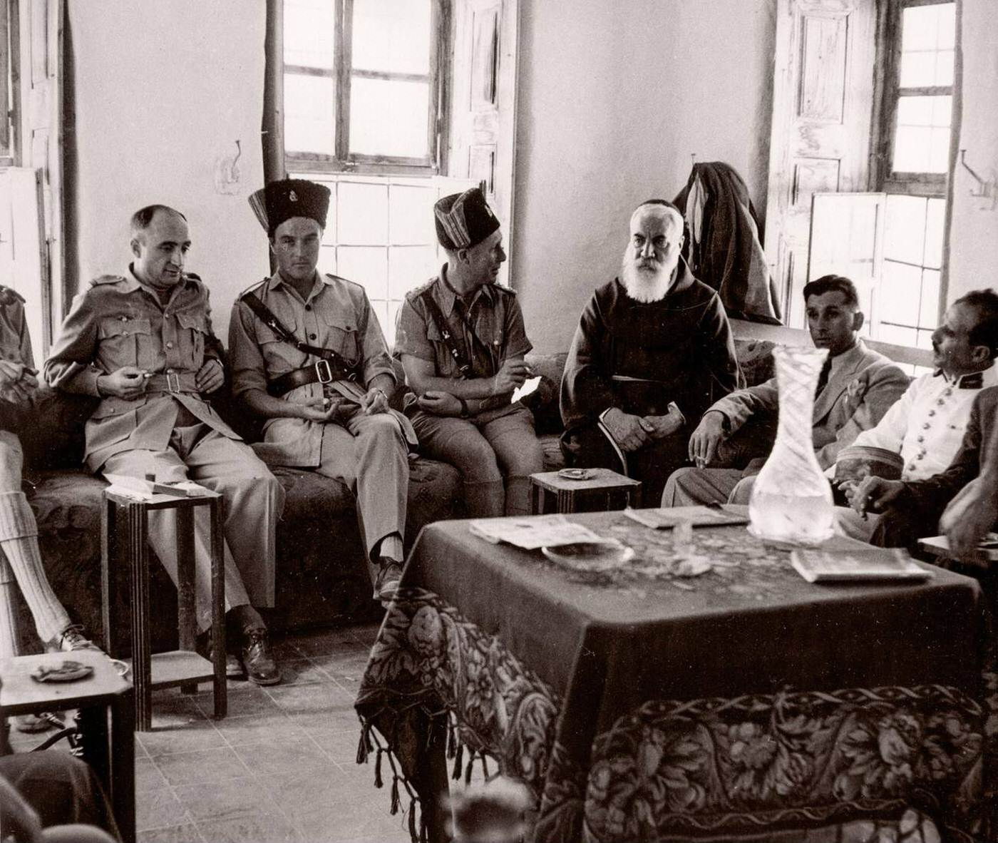 Celebrating the festival of Eid at Bobline, Syria, 1943.