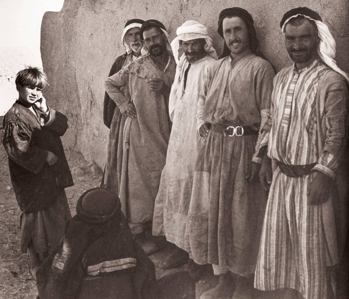 Village with traditional mud beehive houses in Kafer or Kafr Halab, Syria, 1943.