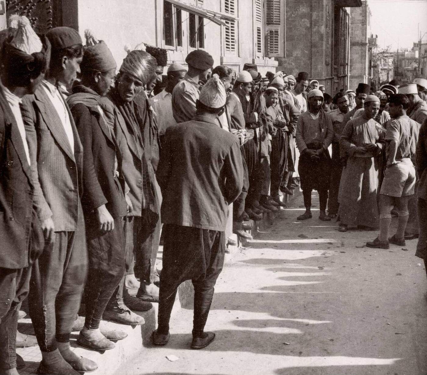 British army recruits, mostly Kurdish, in Aleppo, Syria, 1943.