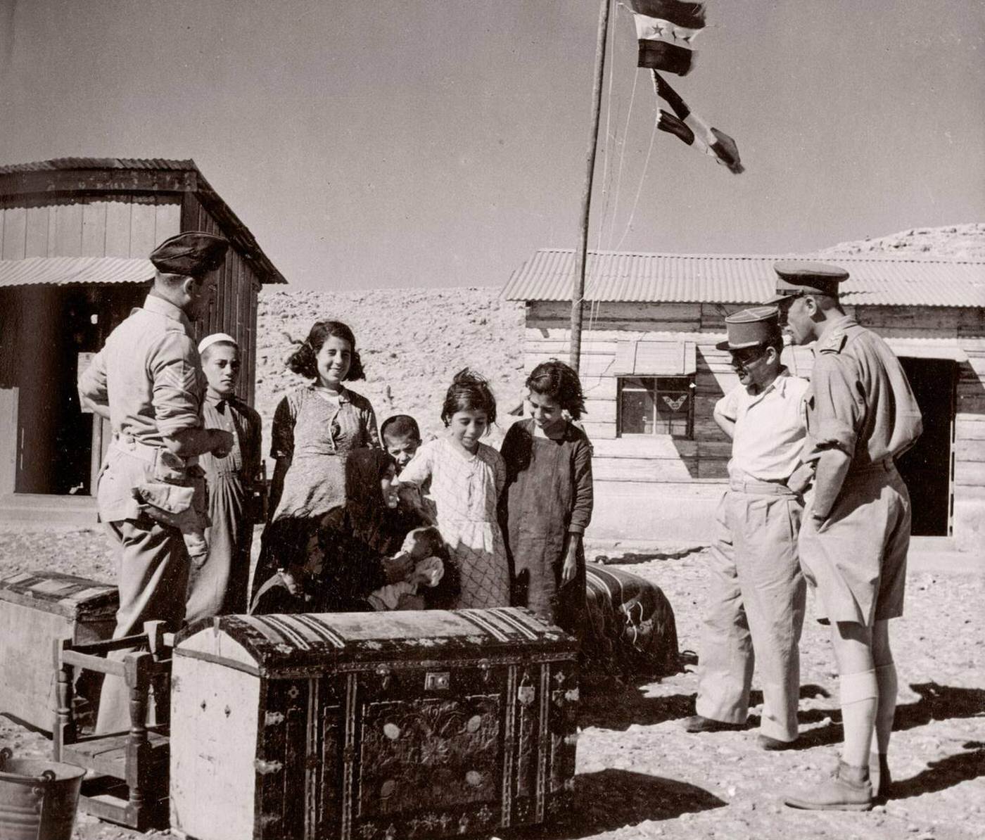 Refugees from Europe on the Taurus Express train in Syria, 1943.