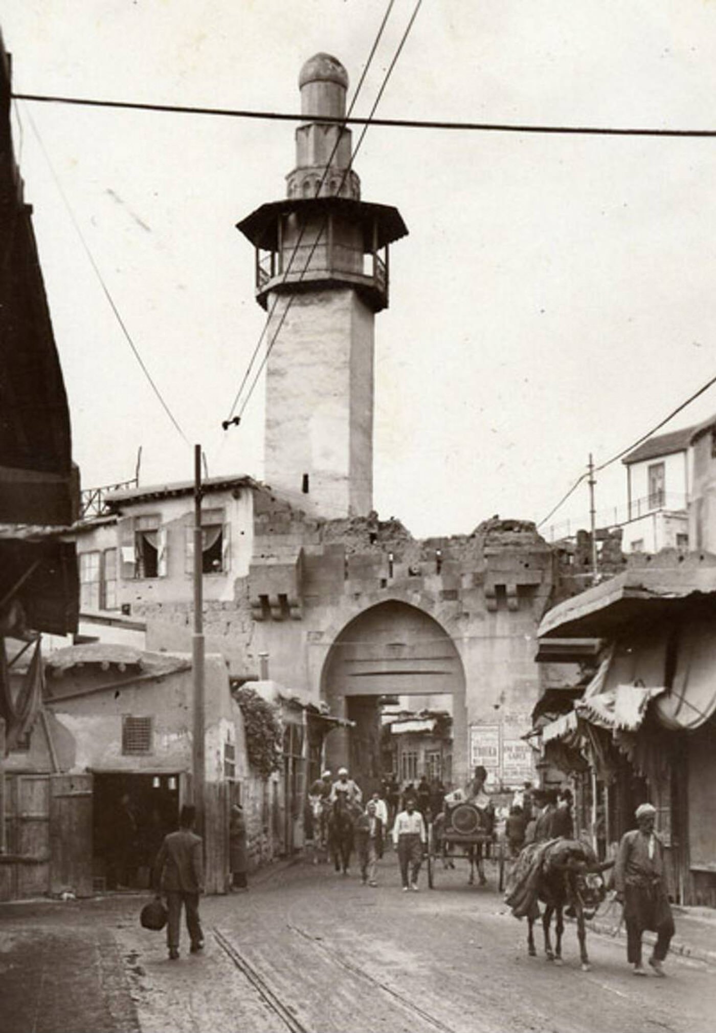 Bab Touma in Damascus, Syria, 1930s.