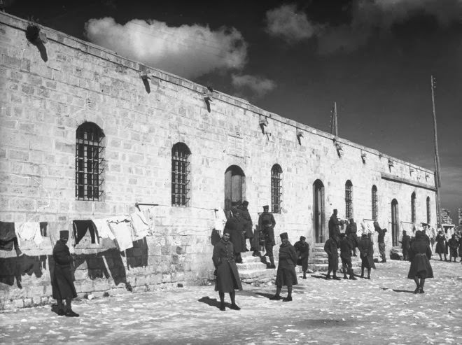 Inside the garrison of the French expeditionary force in the great citadel at Aleppo, Syria, 1940.