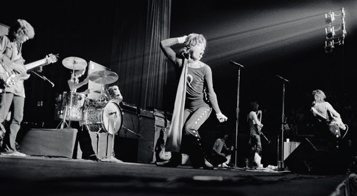 Mick Jagger and the Rolling Stones onstage at Madison Square Garden, New York.