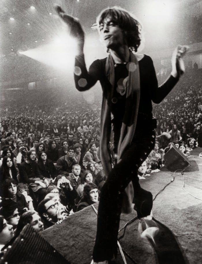 Mick Jagger of the Rolling Stones at Madison Square Garden.