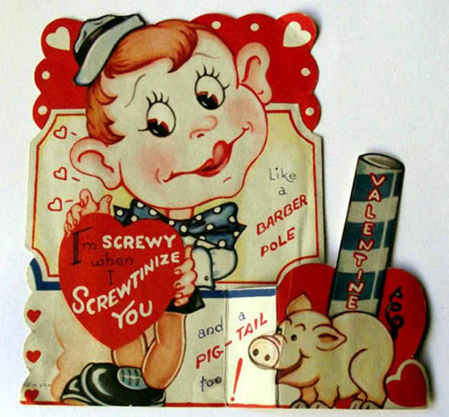 A Look at Unsettling Valentine's Day Cards from the Mid-20th Century