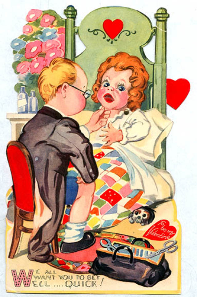 A Look at Unsettling Valentine's Day Cards from the Mid-20th Century