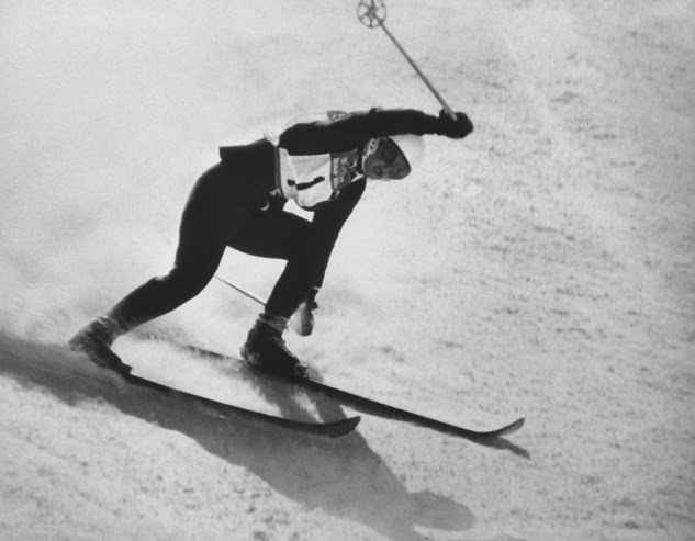 American downhill skier Penny Pitou (silver medalist), Squaw Valley, 1960