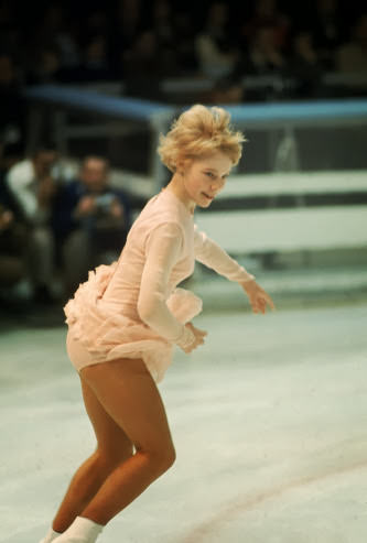 American figure skater Janet Lynn, Grenoble Olympics, 1968
