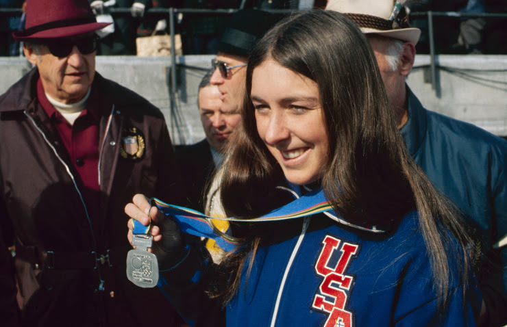 American speed skater and four-time Olympic medalist Dianne Holum, Sapporo Winter Olympics, 1972
