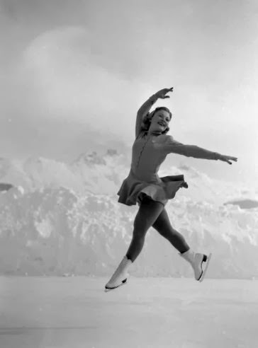 Olympic figure skater, St. Moritz, 1948