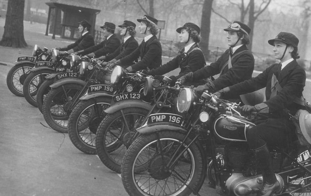 Britain Female Dispatch Riders WWII