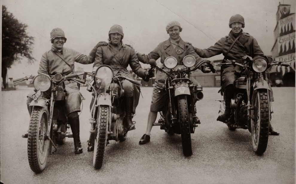 Women Motorcyclists 1920s 1930s