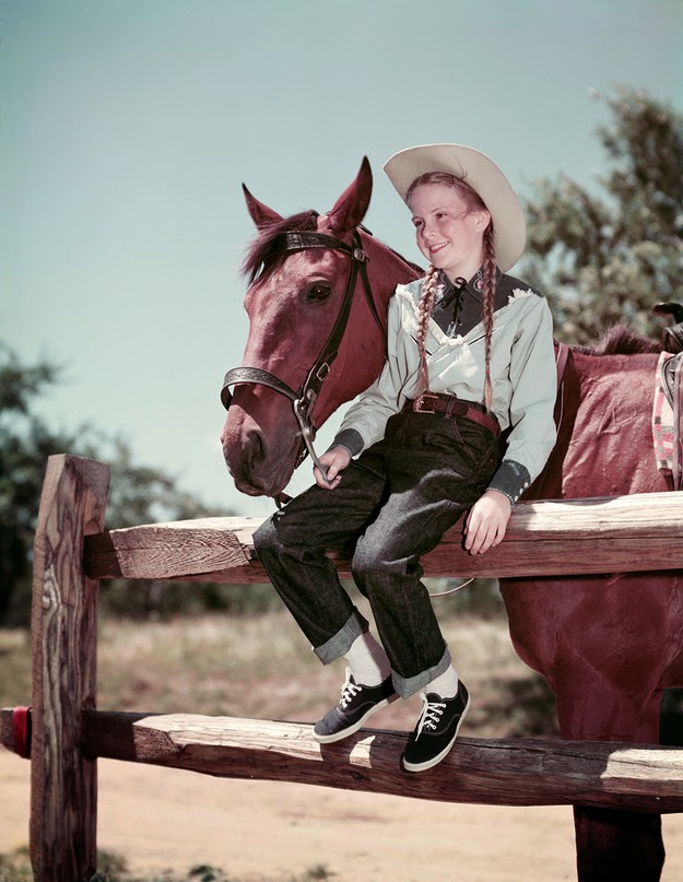 Rockin’ cowgirl style, 1950s.