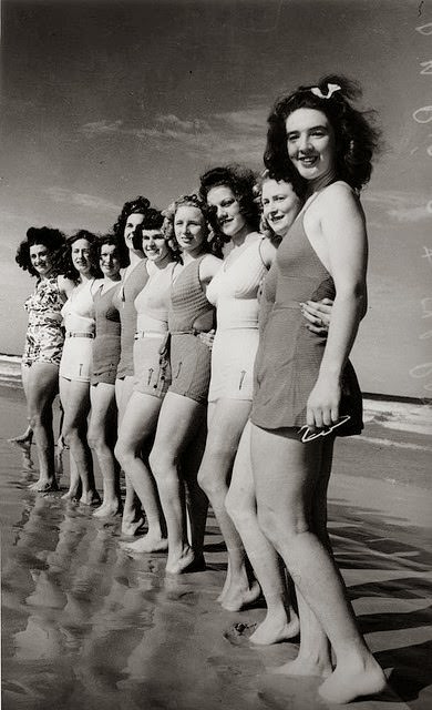 Beach beauties, ca. 1939